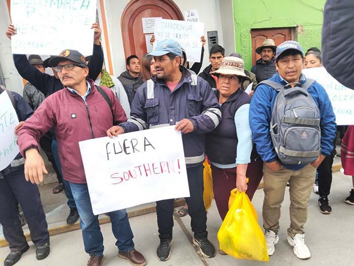 Alertan de intrusión mediática para debilitar posición de comuneros que rechazan a minera Southern Perú en Tapairihua  